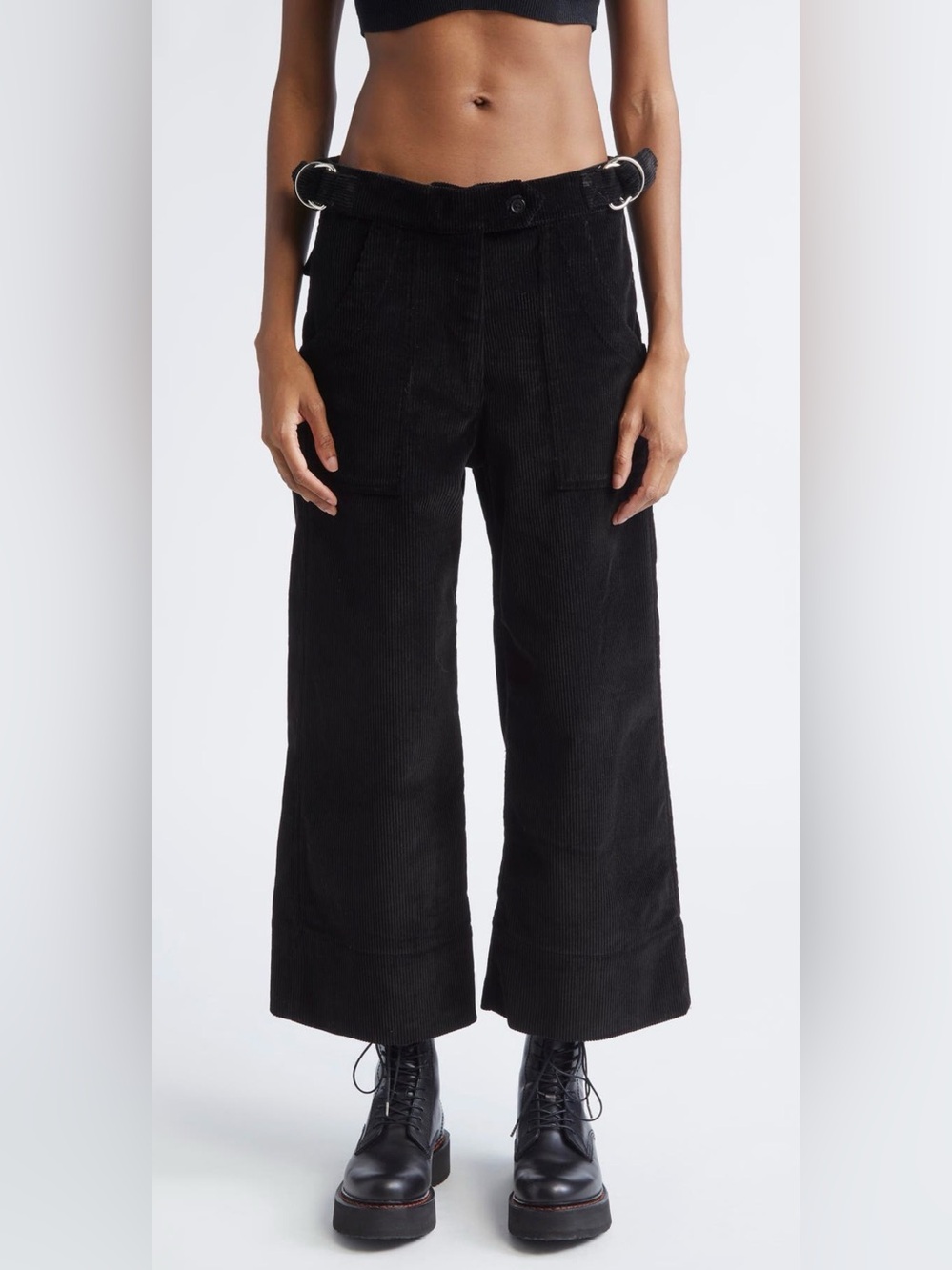 R13 Relaxed Work Pants Corduroy Crop Size 28